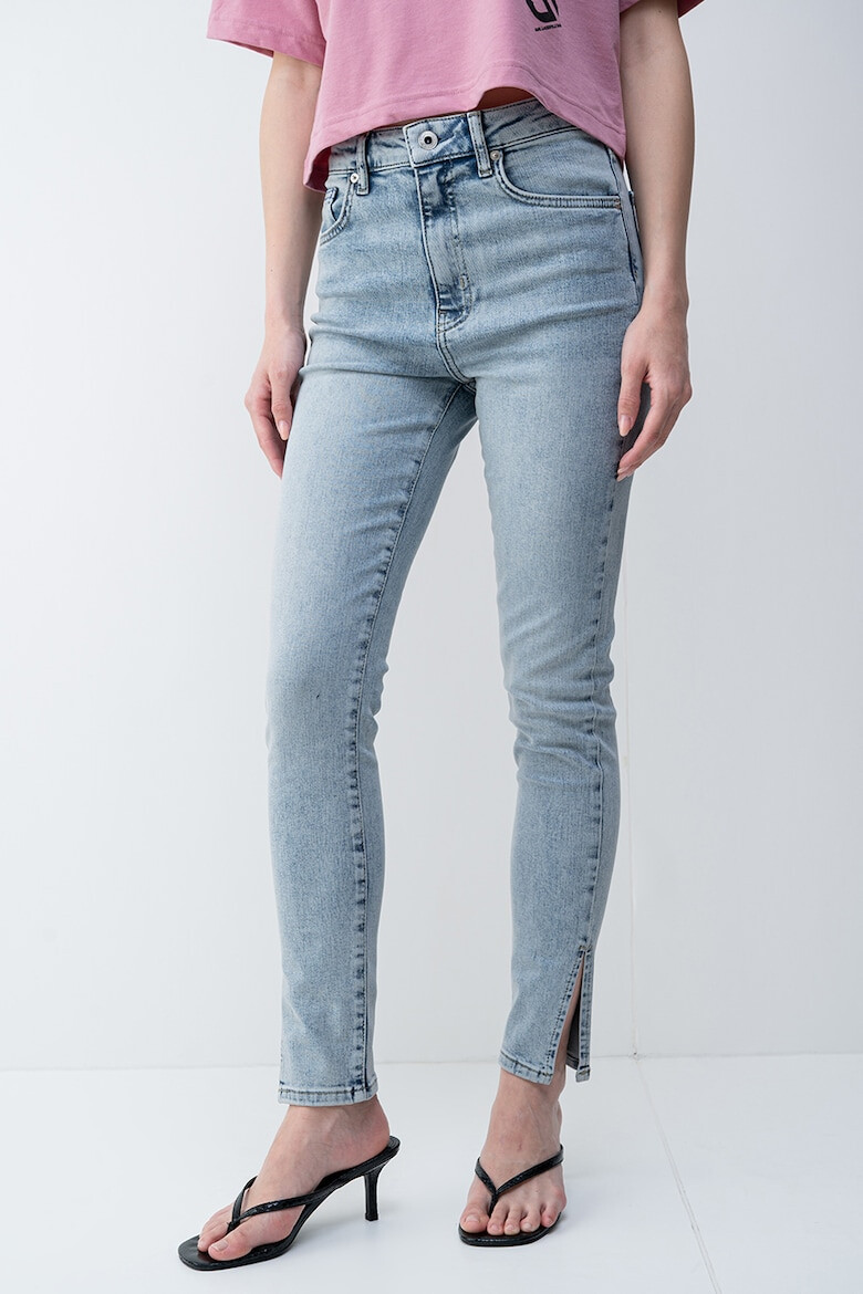 KARL LAGERFELD JEANS Слим дънки - Светлосин меланж - Pepit.bg