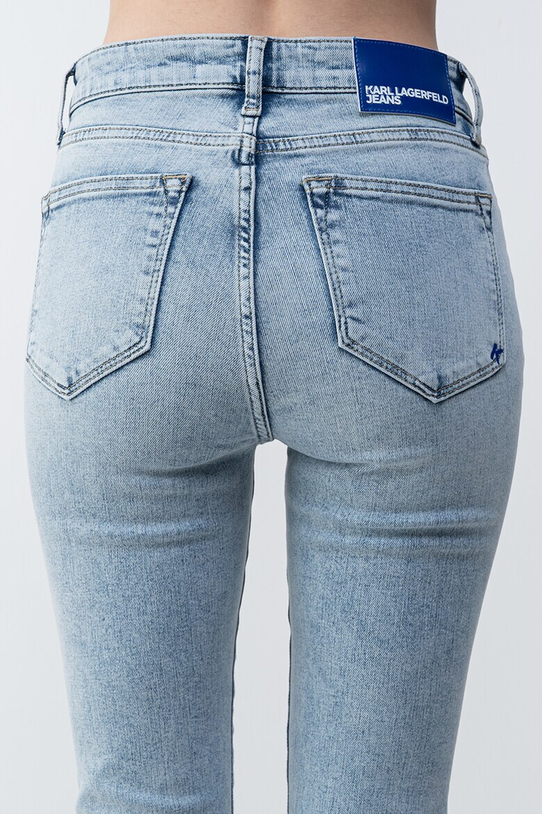 KARL LAGERFELD JEANS Слим дънки - Светлосин меланж - Pepit.bg