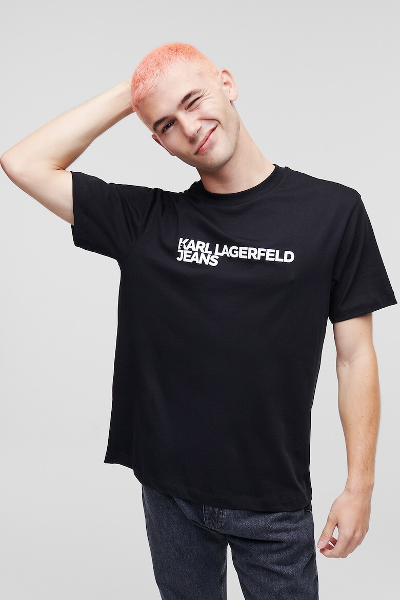 KARL LAGERFELD JEANS Тениска с лого - Pepit.bg