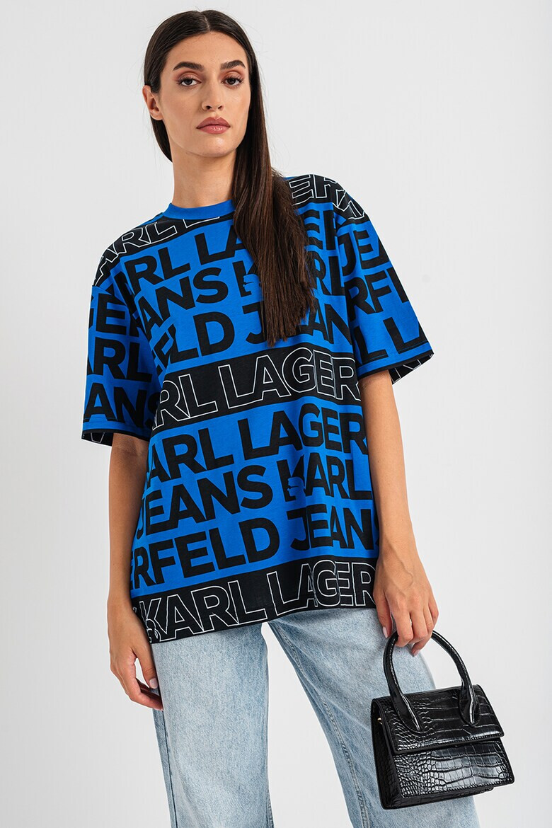 KARL LAGERFELD JEANS Тениска с лого - Pepit.bg