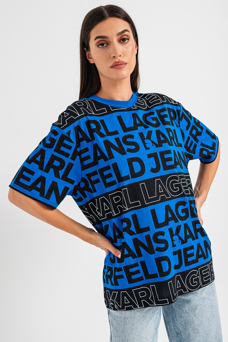 KARL LAGERFELD JEANS Тениска с лого - Pepit.bg
