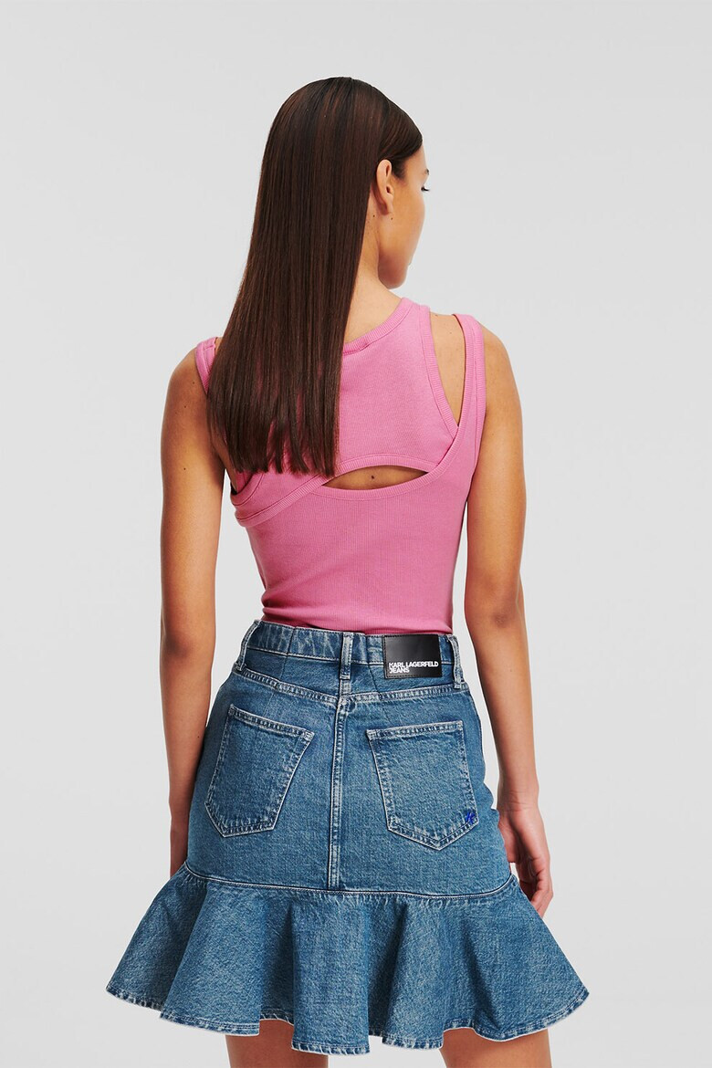 KARL LAGERFELD JEANS Топ с волани - Pepit.bg