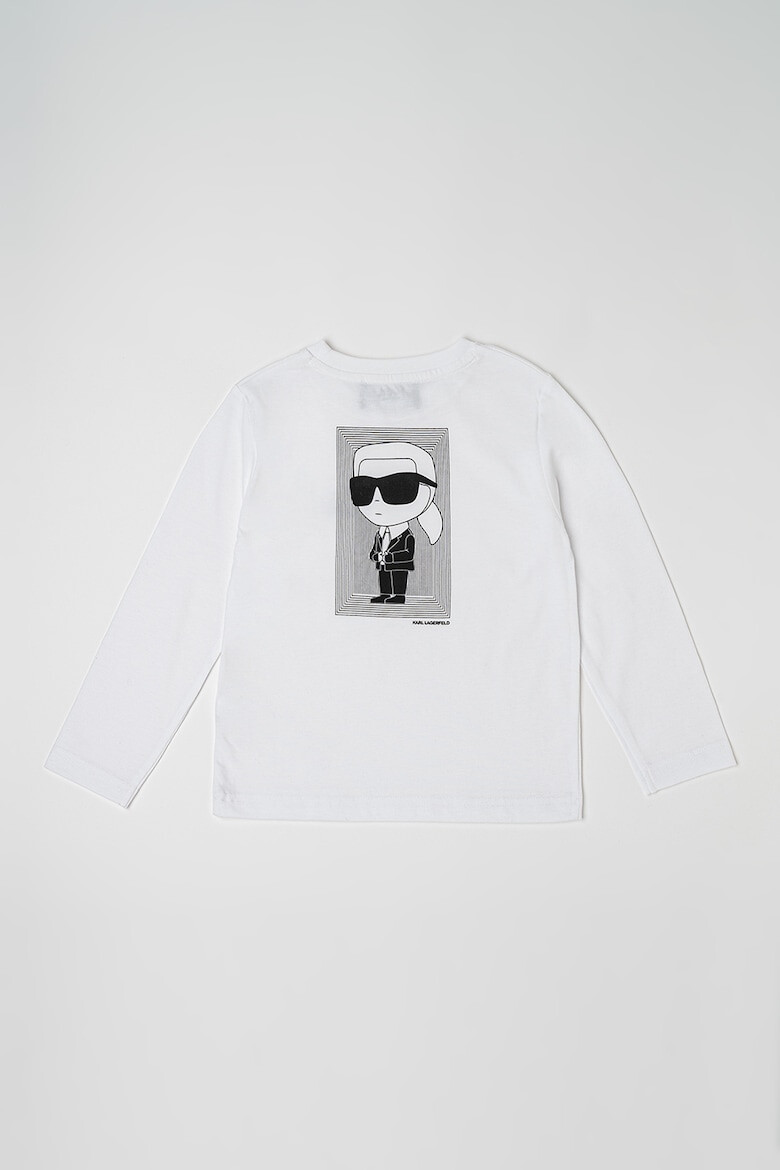 KARL LAGERFELD KIDS Блуза от памук с лого - Pepit.bg