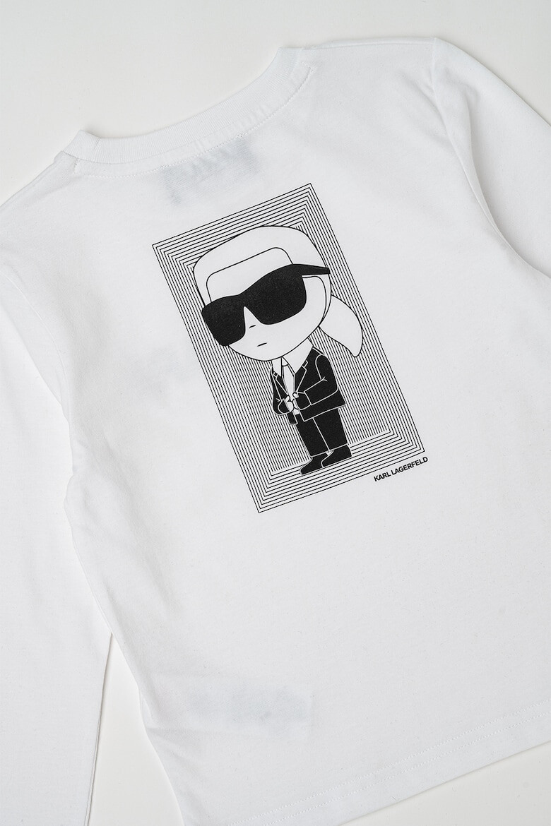 KARL LAGERFELD KIDS Блуза от памук с лого - Pepit.bg