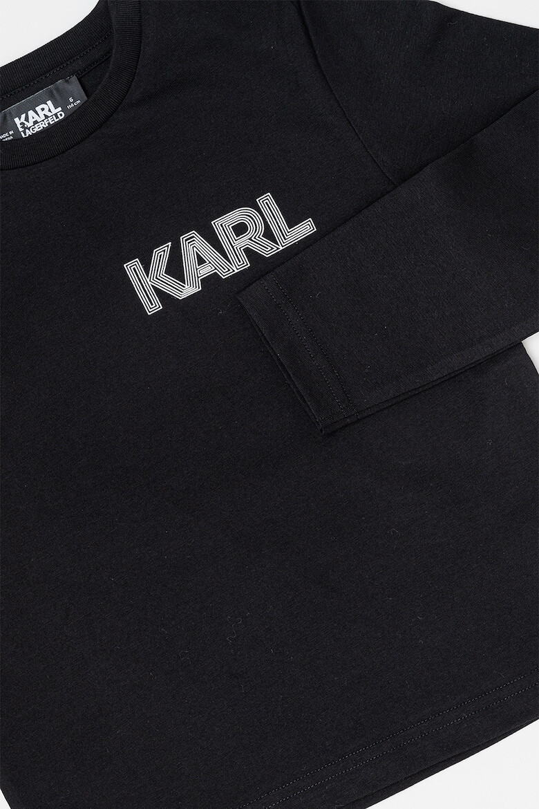 KARL LAGERFELD KIDS Блуза от памук с лого - Pepit.bg