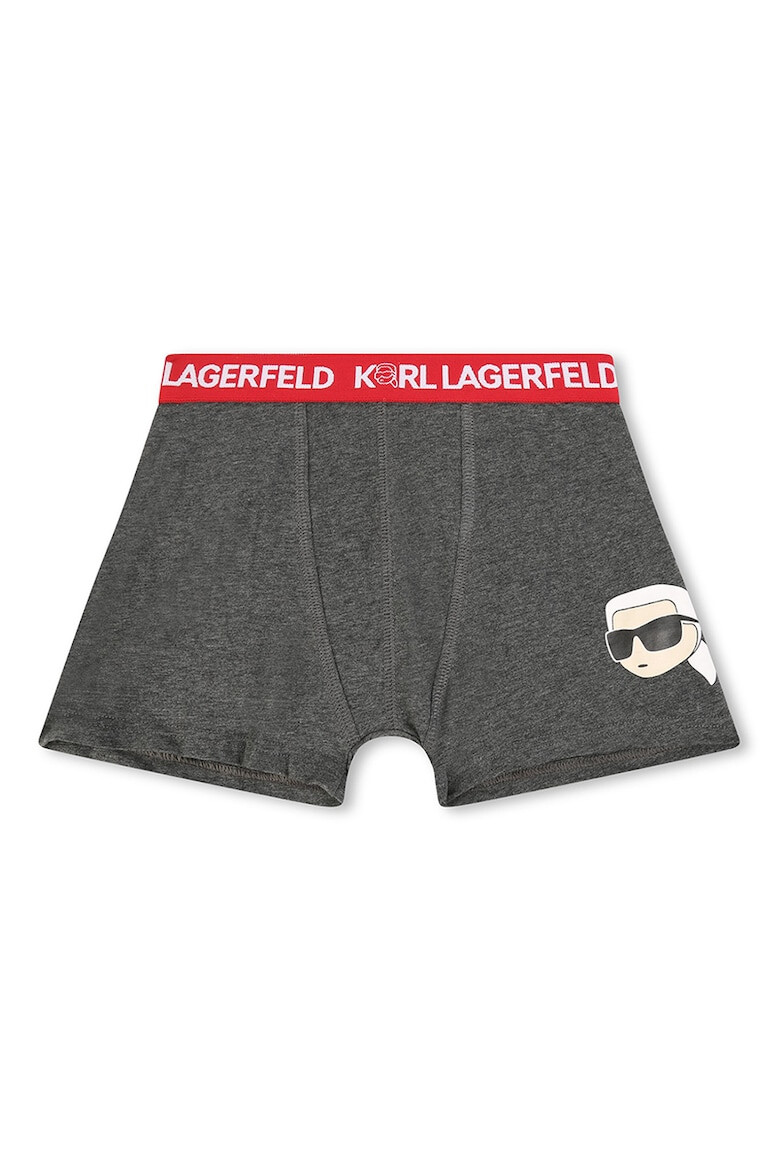 KARL LAGERFELD KIDS Боксерки с лого - Pepit.bg