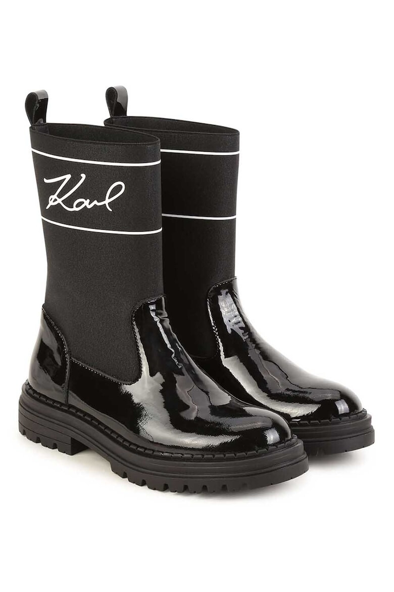 KARL LAGERFELD KIDS Ботуши с лого - Pepit.bg