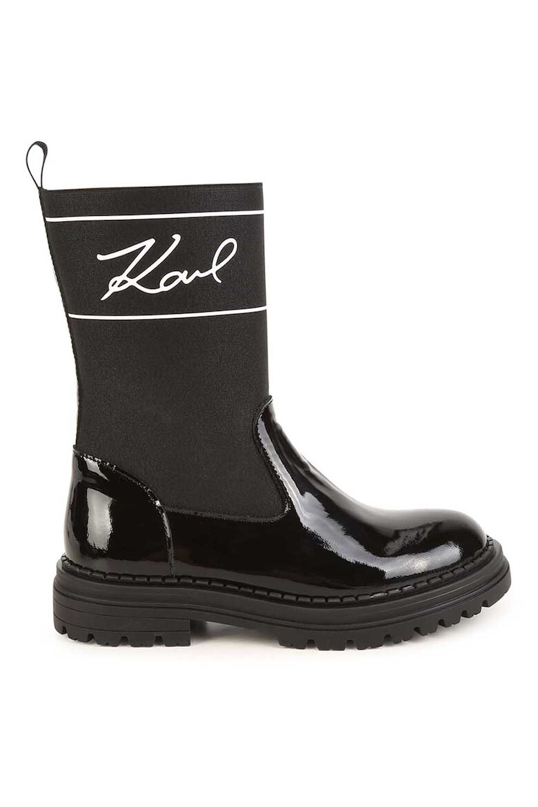 KARL LAGERFELD KIDS Ботуши с лого - Pepit.bg