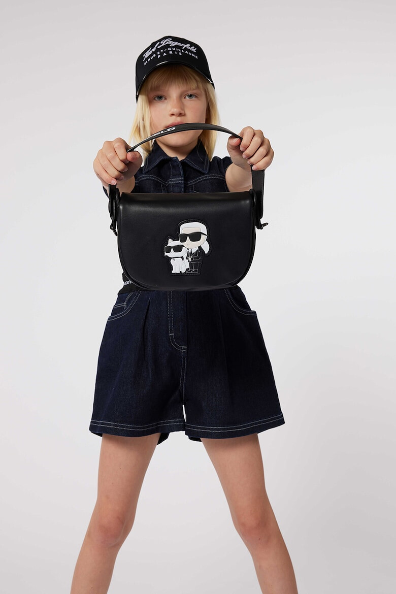 KARL LAGERFELD KIDS Чанта от еко кожа с регулируема презрамка - Pepit.bg