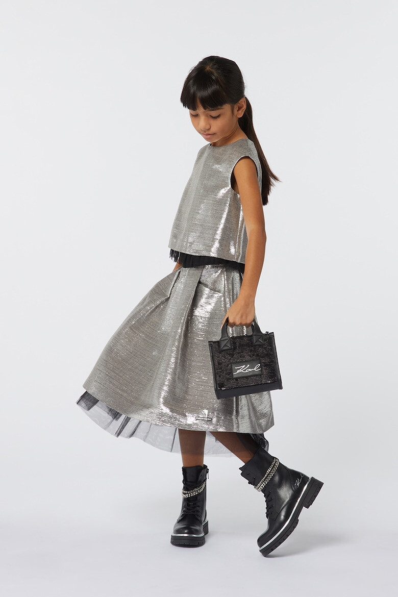 KARL LAGERFELD KIDS Чанта с пайети - Pepit.bg