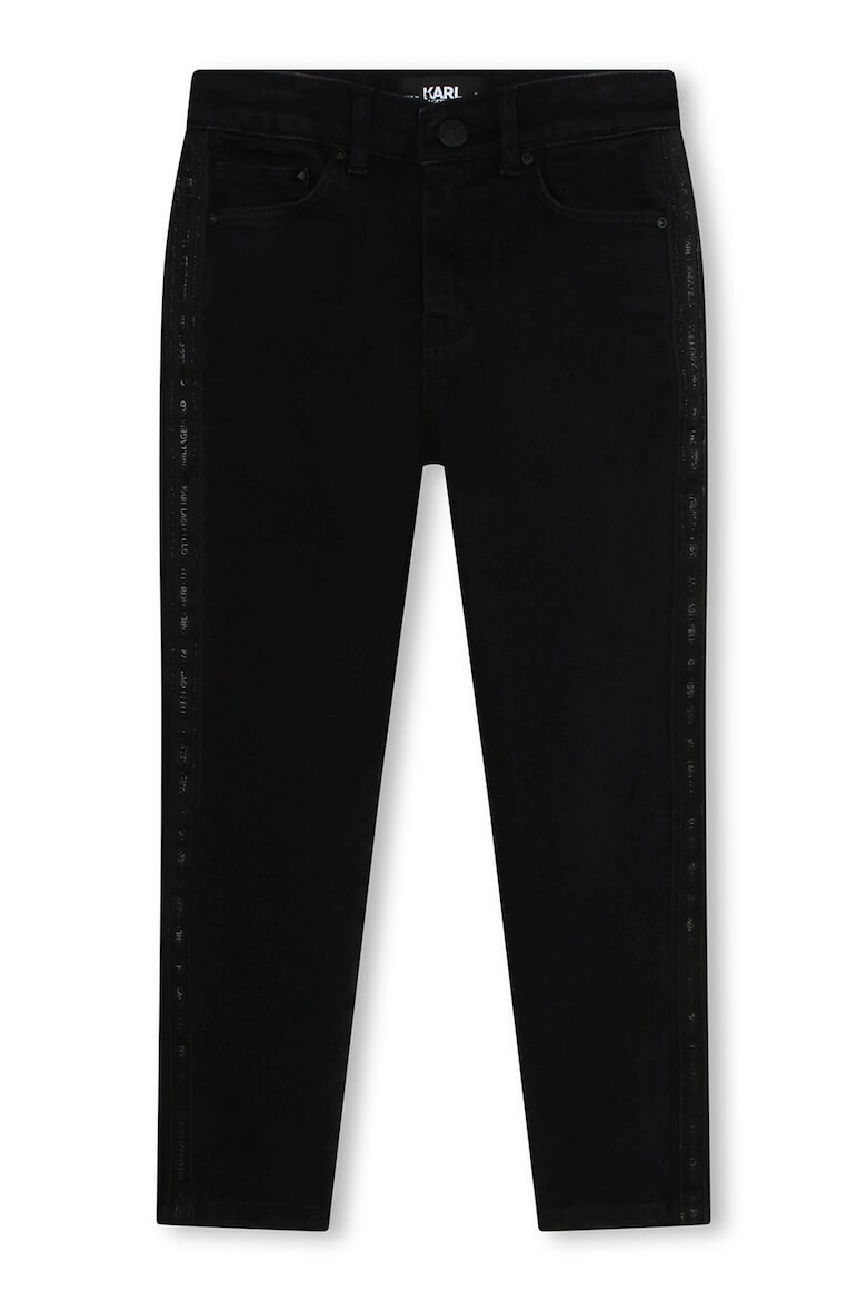 KARL LAGERFELD KIDS Дънки с лого встрани - Pepit.bg