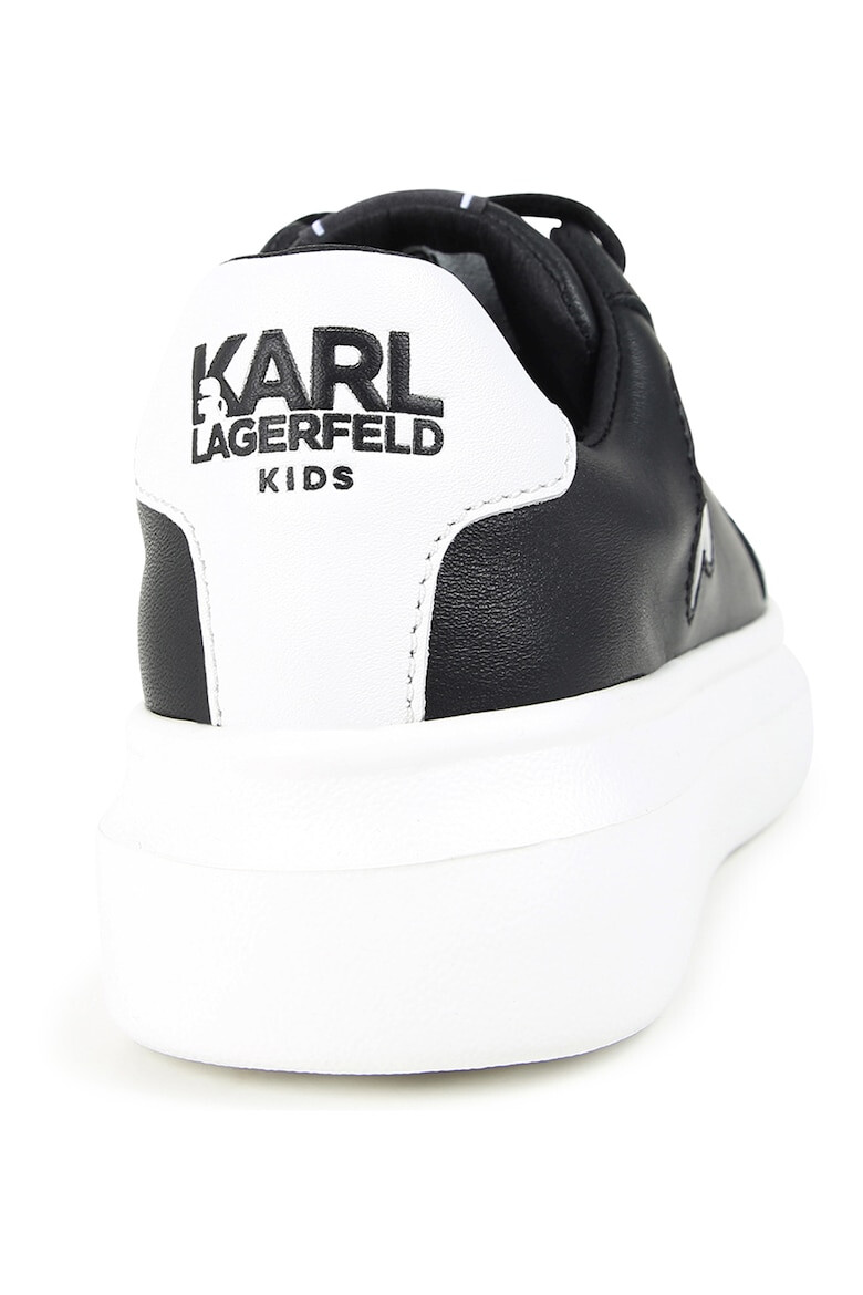 KARL LAGERFELD KIDS Кожени спортни обувки с лого на връзките - Pepit.bg