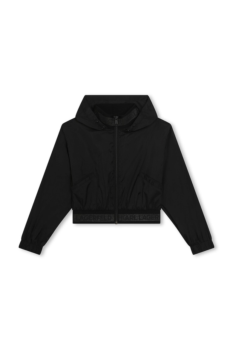KARL LAGERFELD KIDS Късо худи с цип - Pepit.bg