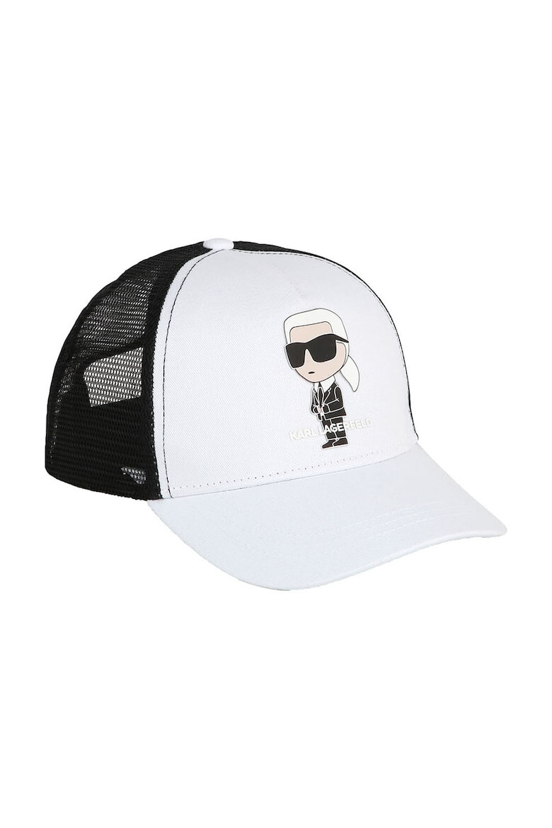 KARL LAGERFELD KIDS Памучна шапка Trucker с лого - Pepit.bg