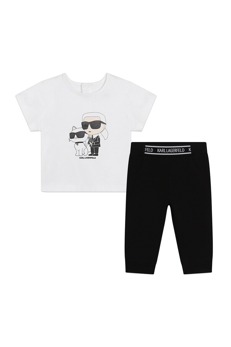 KARL LAGERFELD KIDS Памучна тениска и клин - Pepit.bg