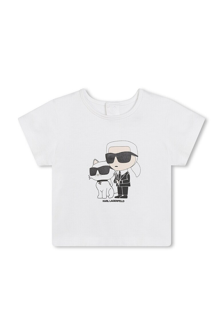 KARL LAGERFELD KIDS Памучна тениска и клин - Pepit.bg