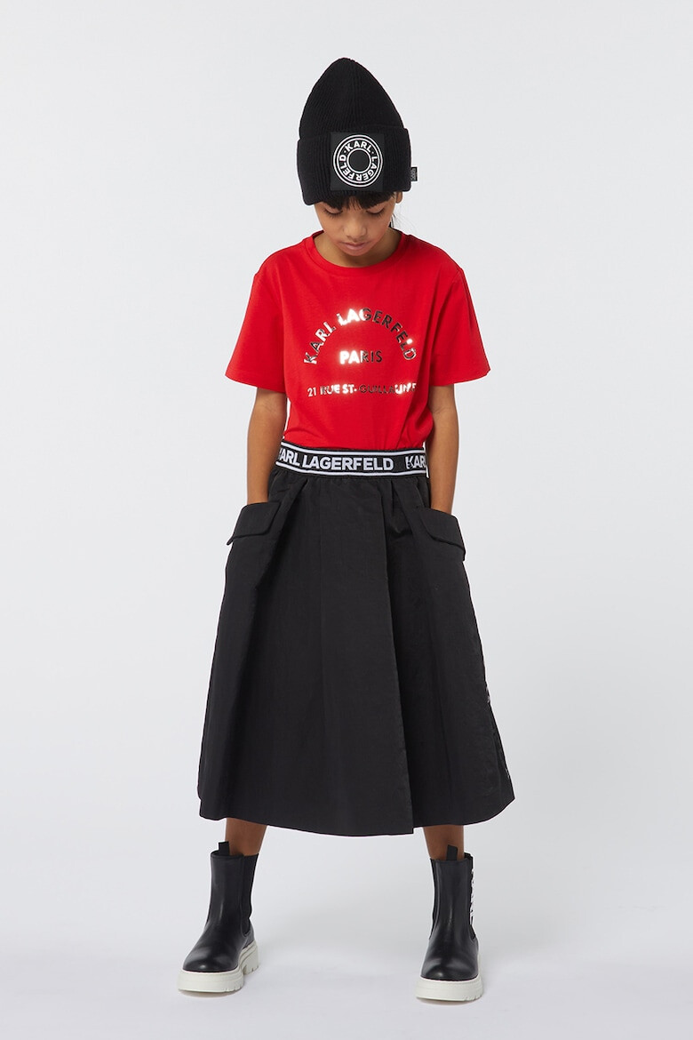 KARL LAGERFELD KIDS Шапка и кръгъл шал - Pepit.bg