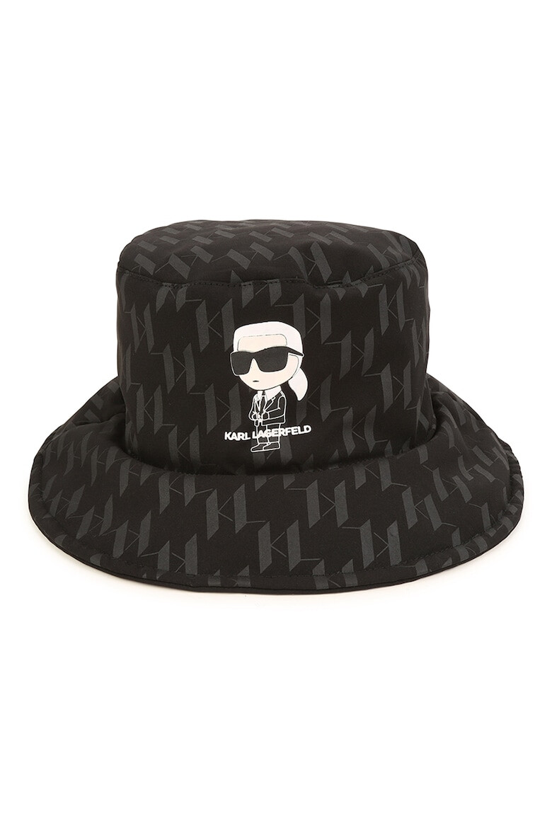 KARL LAGERFELD KIDS Шапка с десен с лого - Pepit.bg