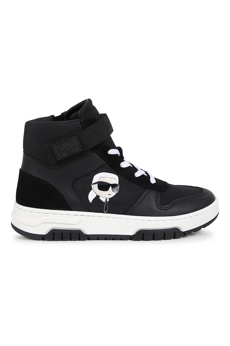 KARL LAGERFELD KIDS Спортни обувки с велур - Pepit.bg