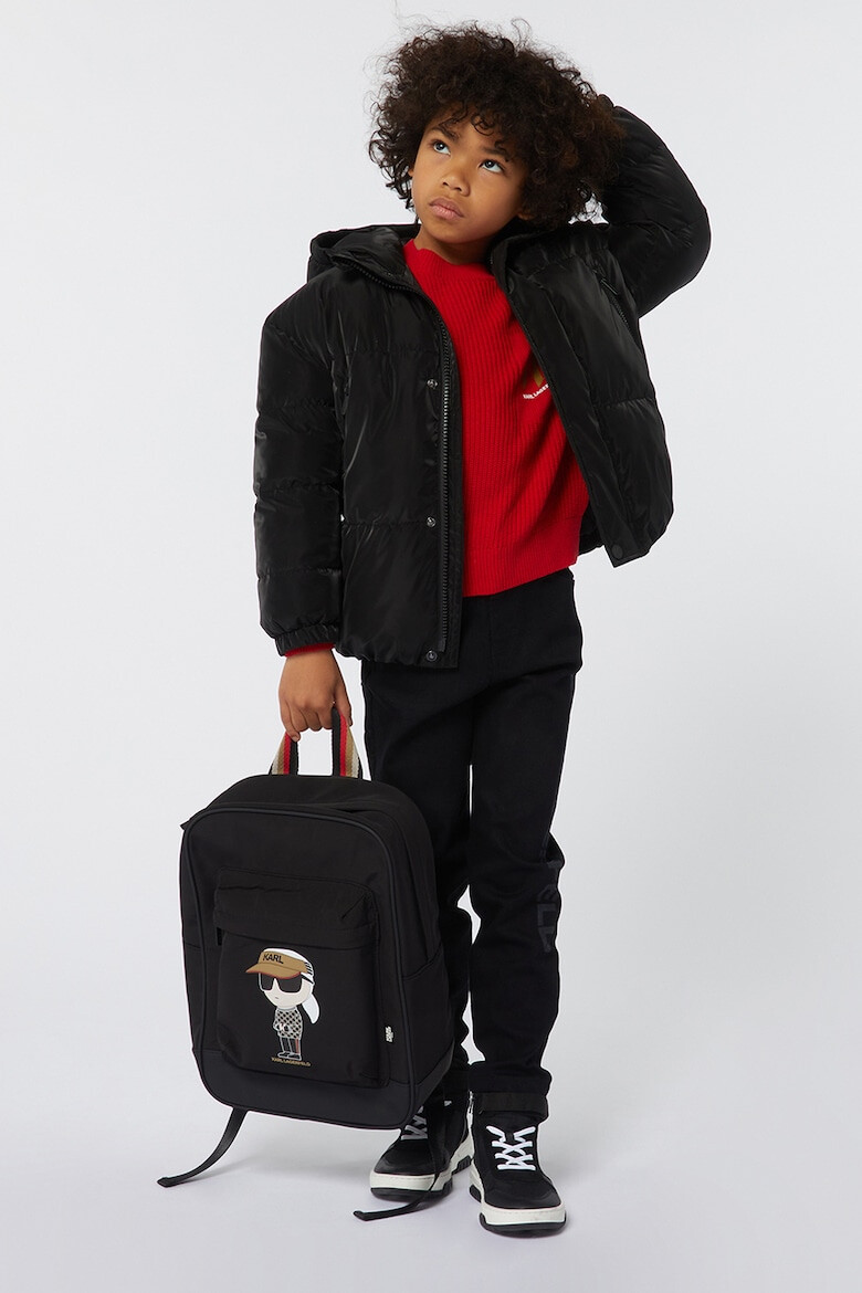 KARL LAGERFELD KIDS Спортни обувки с велур - Pepit.bg