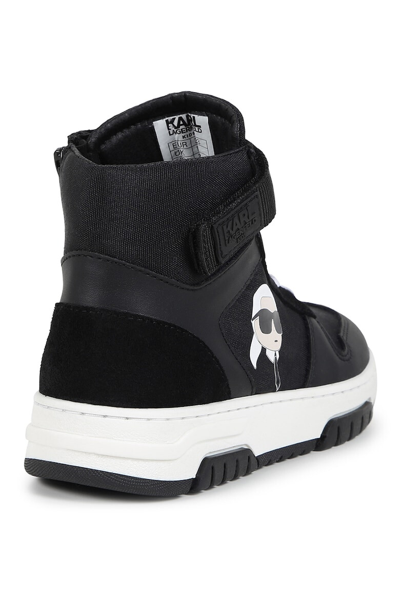 KARL LAGERFELD KIDS Спортни обувки с велур - Pepit.bg