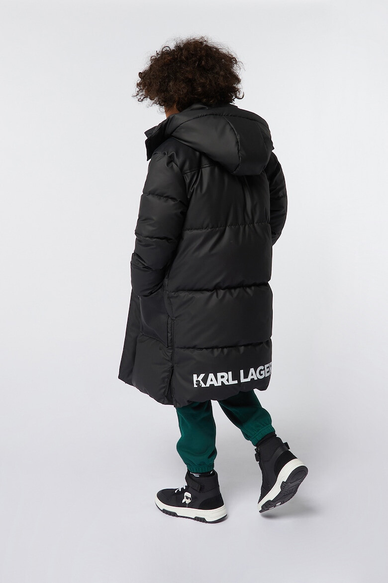 KARL LAGERFELD KIDS Спортни обувки с велур - Pepit.bg