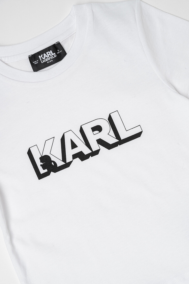 KARL LAGERFELD KIDS Тениска с лого - Pepit.bg