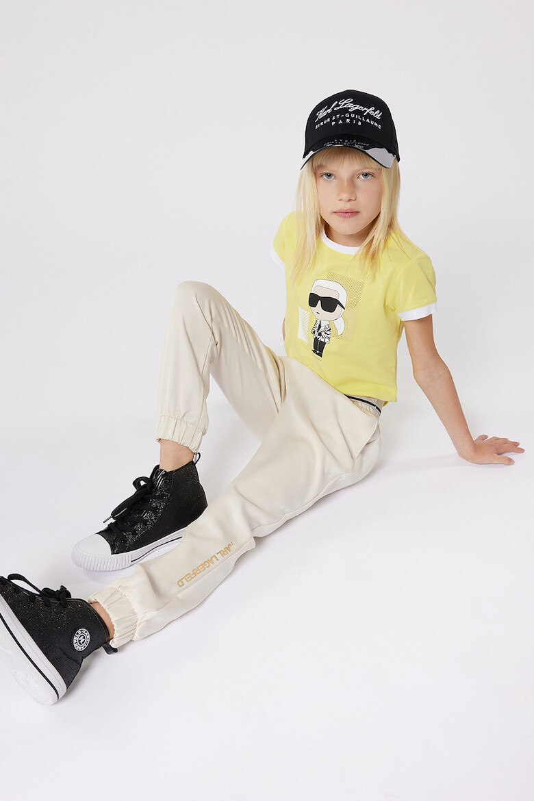 KARL LAGERFELD KIDS Тениска с модал и лого - Pepit.bg