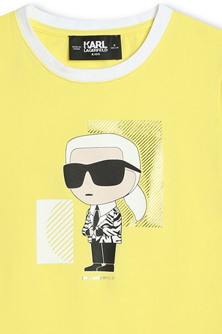 KARL LAGERFELD KIDS Тениска с модал и лого - Pepit.bg