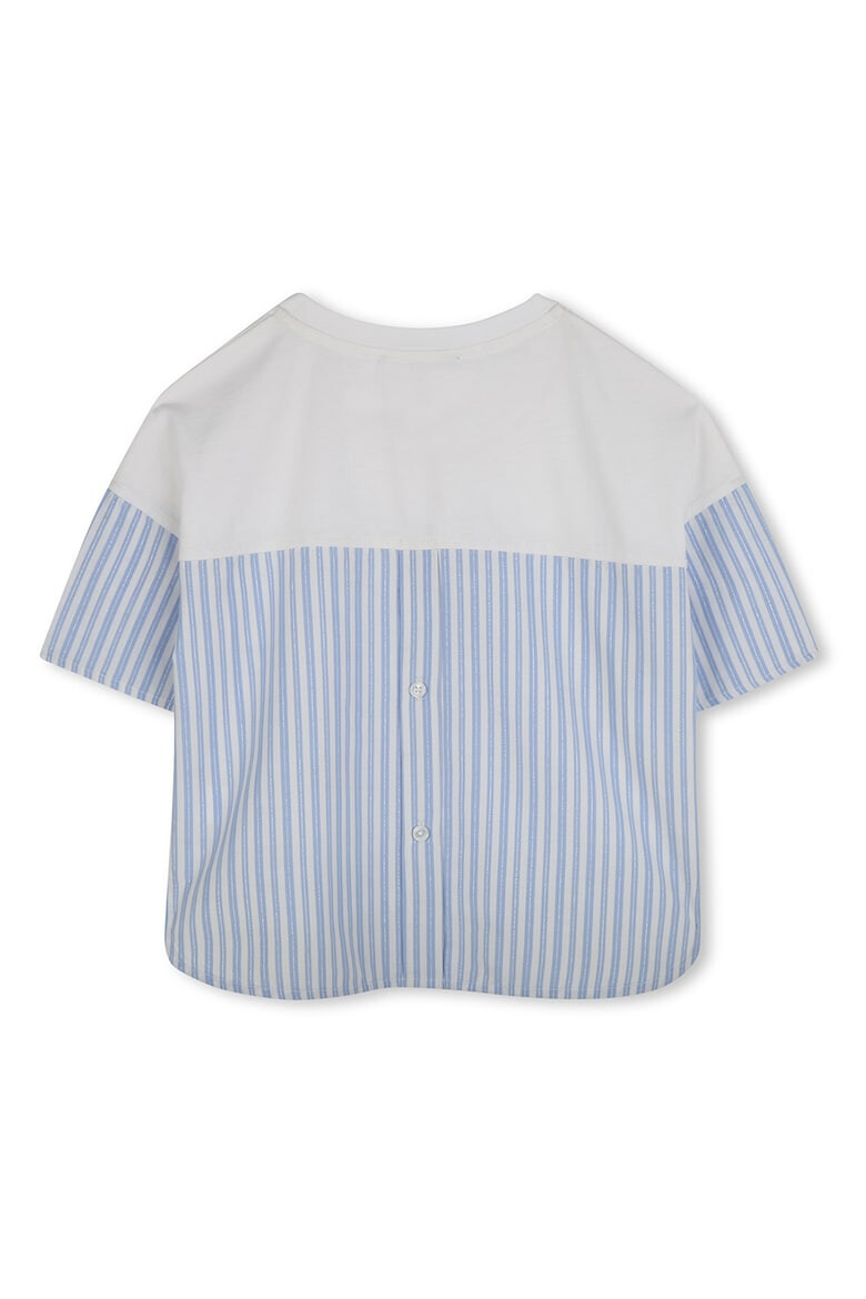 KARL LAGERFELD KIDS Тениска с раирани панели - Pepit.bg