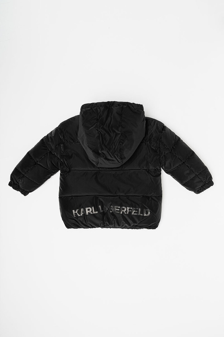 KARL LAGERFELD KIDS Зимно яке с джобове с цип - Pepit.bg