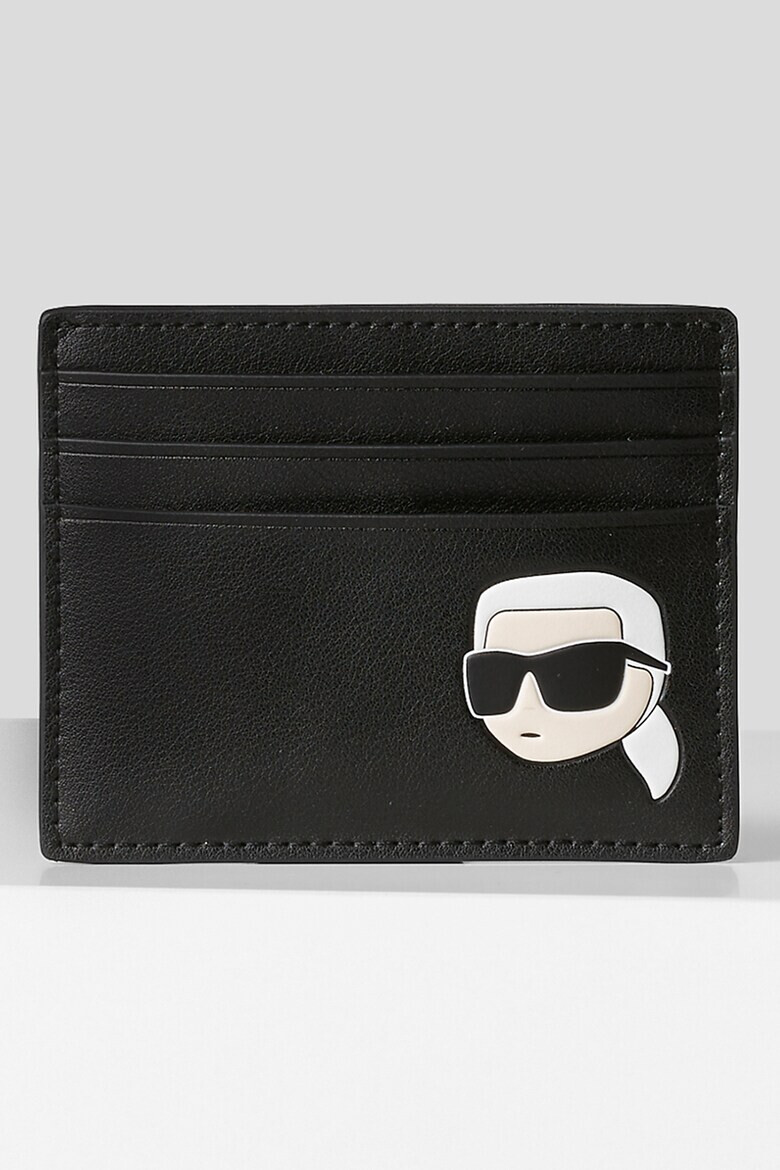 Karl Lagerfeld Кожен калъф за карти Ikonik - Pepit.bg