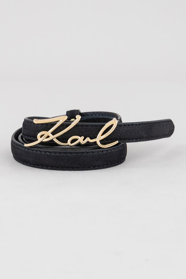 Karl Lagerfeld Кожен колан Signature - Pepit.bg