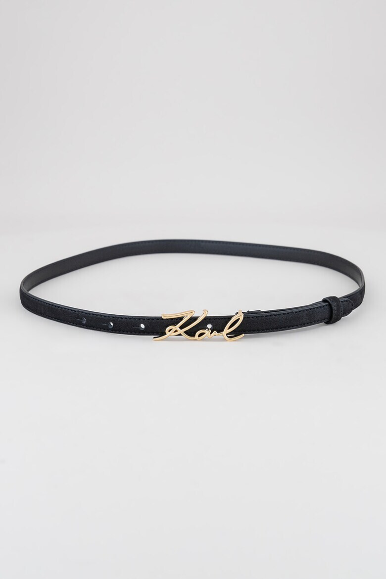 Karl Lagerfeld Кожен колан Signature - Pepit.bg