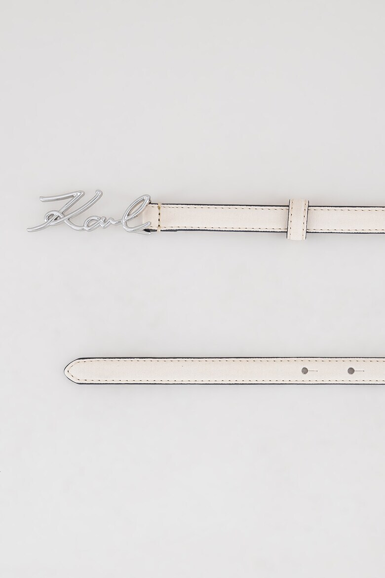 Karl Lagerfeld Кожен колан Signature - Pepit.bg