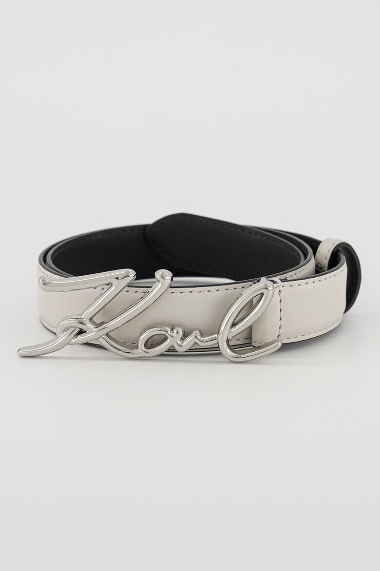 Karl Lagerfeld Кожен колан Signature - Pepit.bg