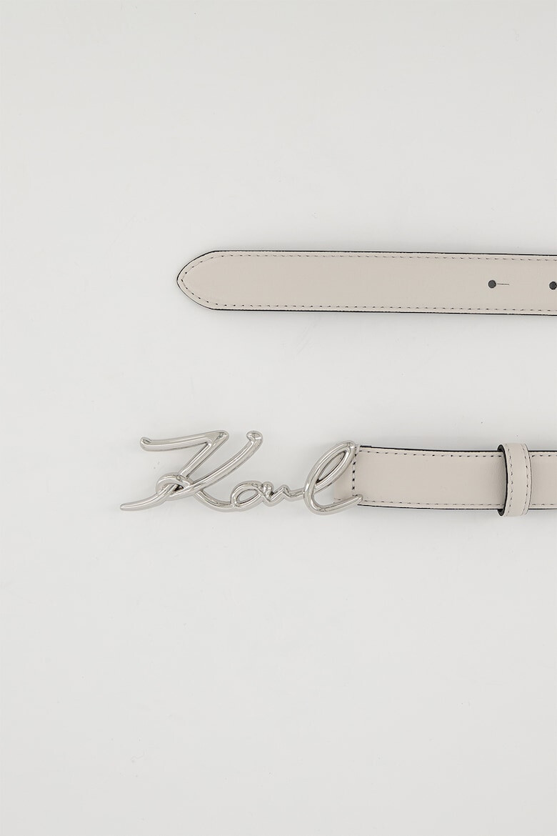 Karl Lagerfeld Кожен колан Signature - Pepit.bg