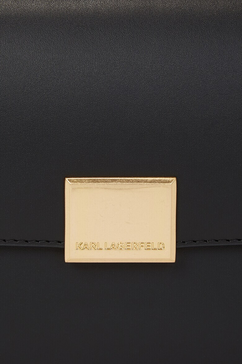 Karl Lagerfeld Кожена чанта Forever през рамо - Pepit.bg