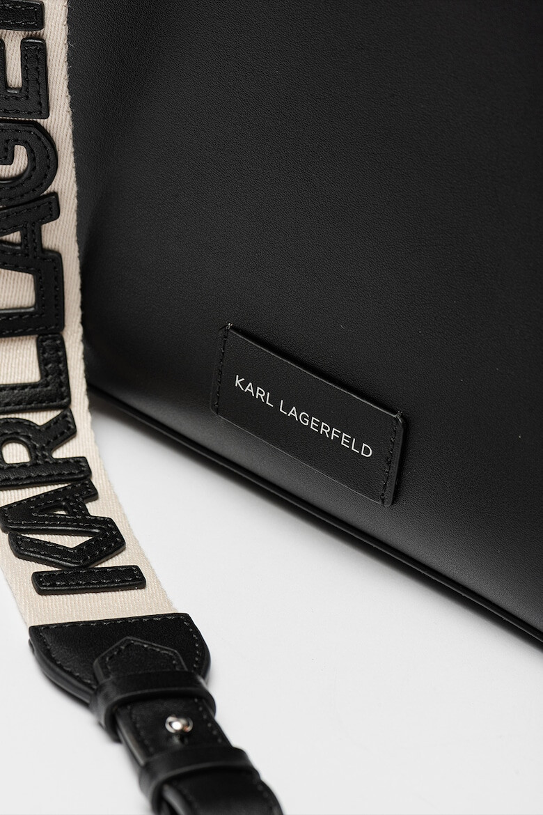 Karl Lagerfeld Кожена чанта K/Circle с лого - Pepit.bg