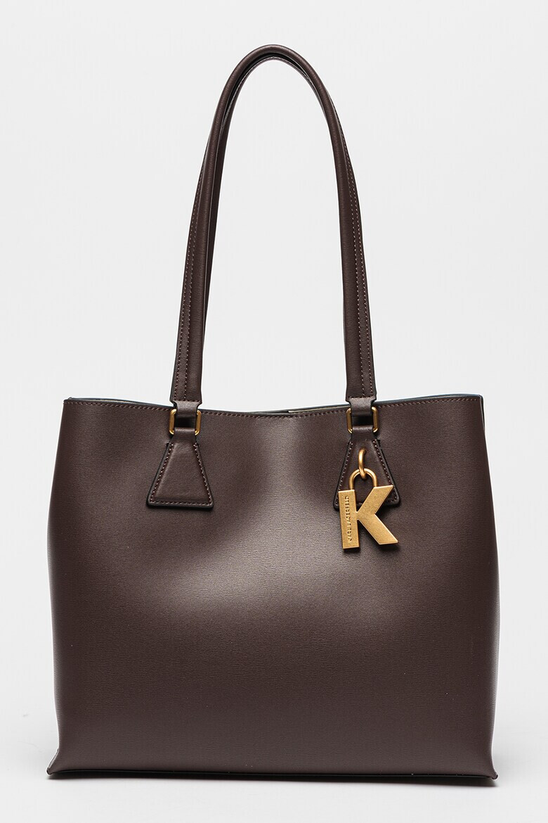 Karl Lagerfeld Кожена шопинг чанта Lock Soft MD - Pepit.bg