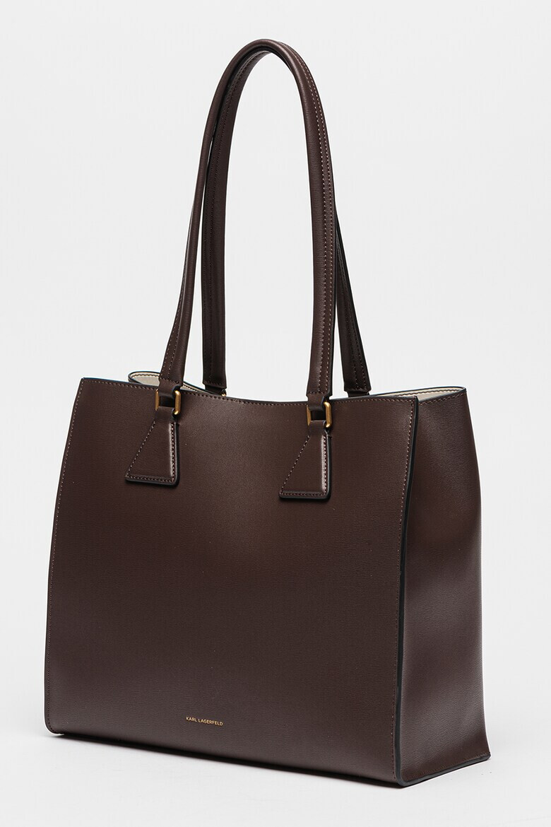 Karl Lagerfeld Кожена шопинг чанта Lock Soft MD - Pepit.bg
