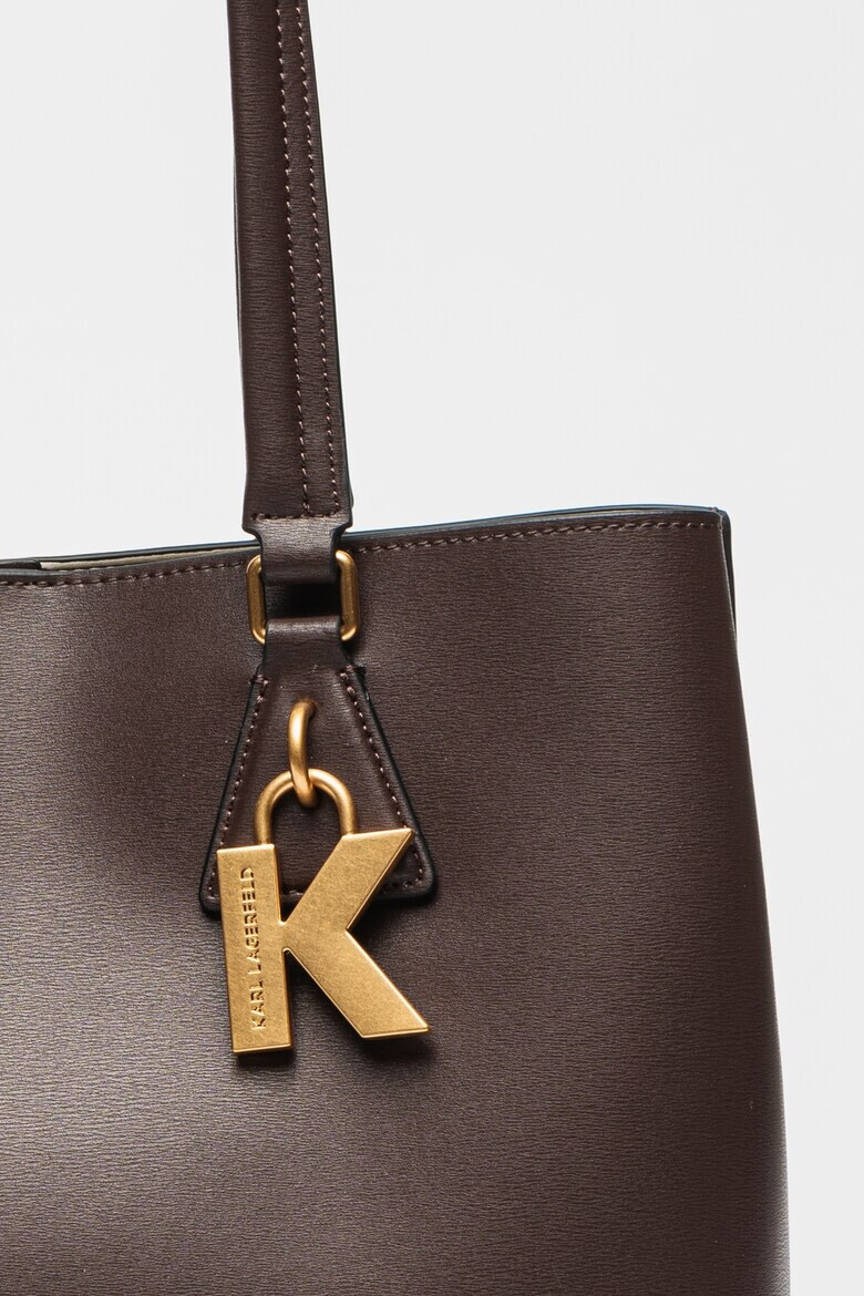 Karl Lagerfeld Кожена шопинг чанта Lock Soft MD - Pepit.bg
