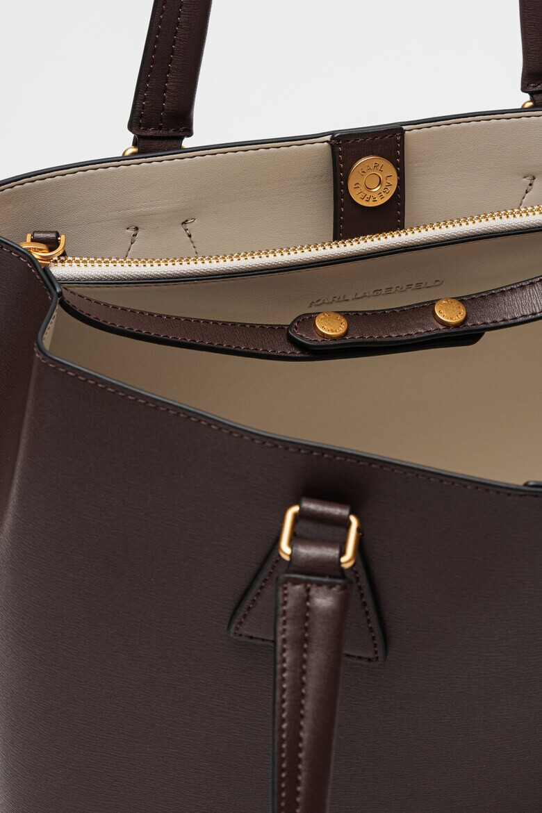 Karl Lagerfeld Кожена шопинг чанта Lock Soft MD - Pepit.bg