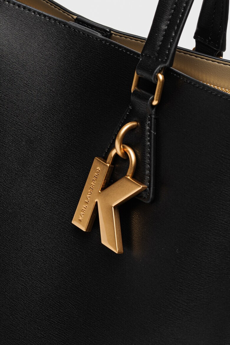Karl Lagerfeld Кожена шопинг чанта Lock Soft MD - Pepit.bg