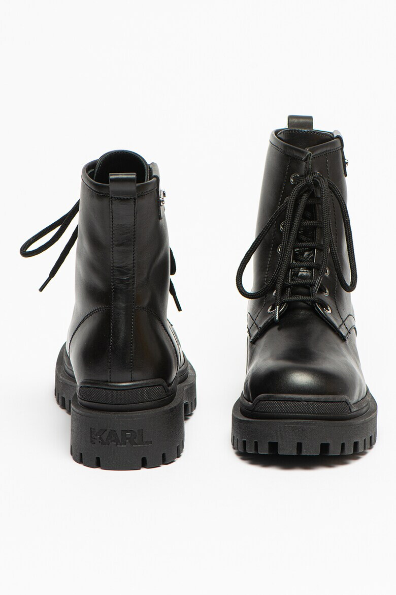 Karl Lagerfeld Кожени боти Lance Biker II - Pepit.bg