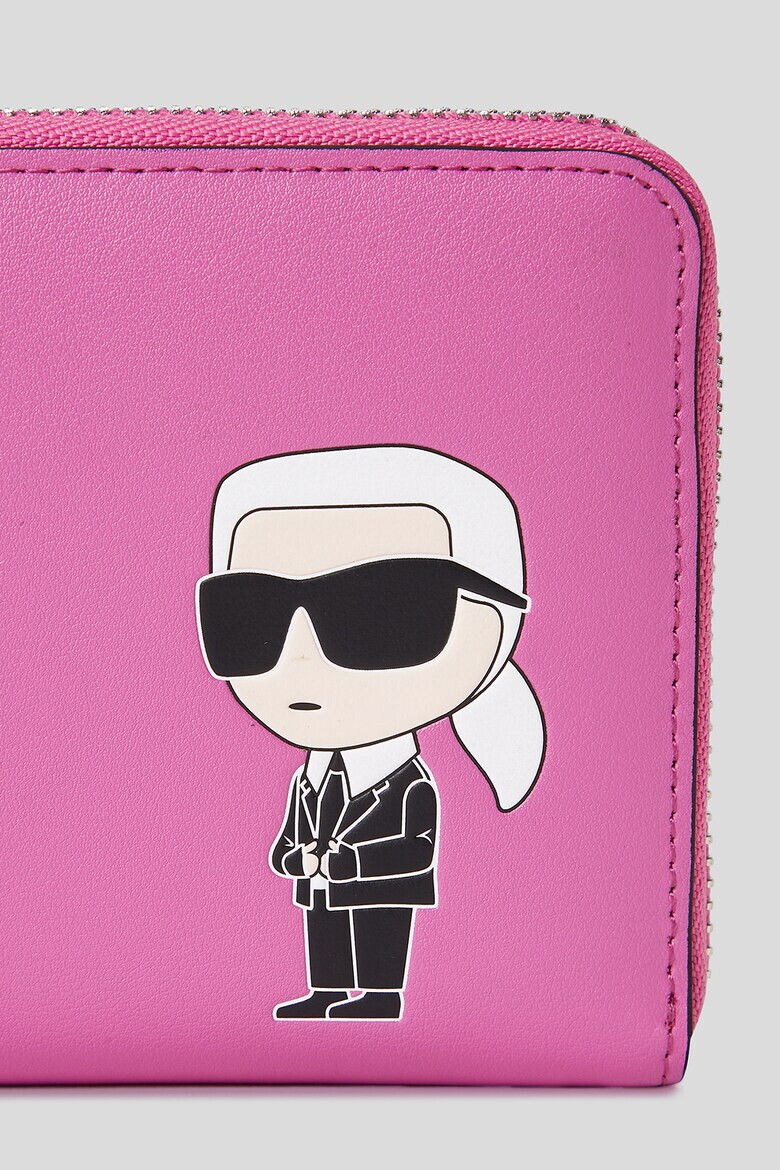 Karl Lagerfeld Кожено портмоне Ikonik с цип - Pepit.bg