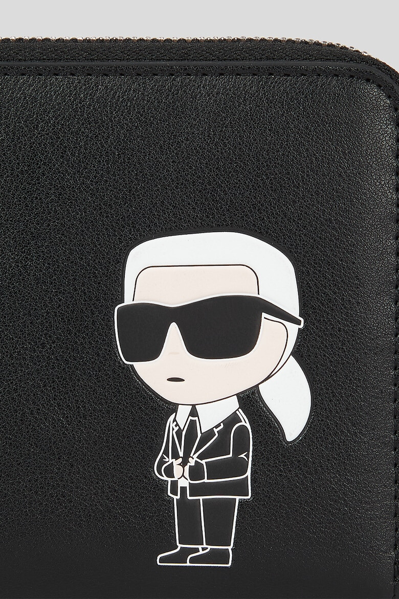 Karl Lagerfeld Кожено портмоне Ikonik с цип - Pepit.bg