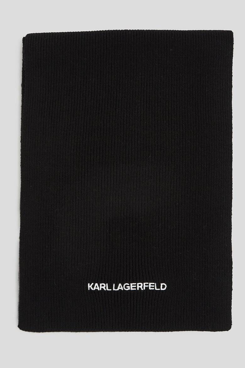 Karl Lagerfeld Кръгъл шал с лого Essential - Pepit.bg