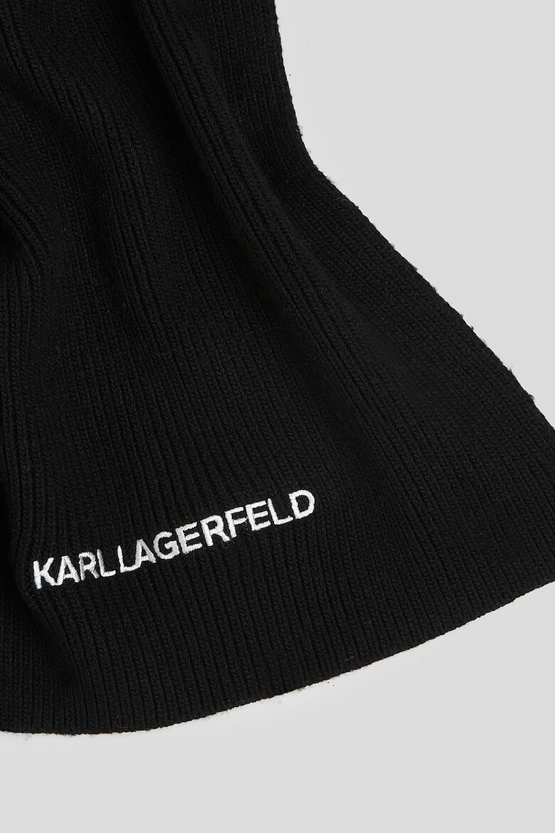 Karl Lagerfeld Кръгъл шал с лого Essential - Pepit.bg