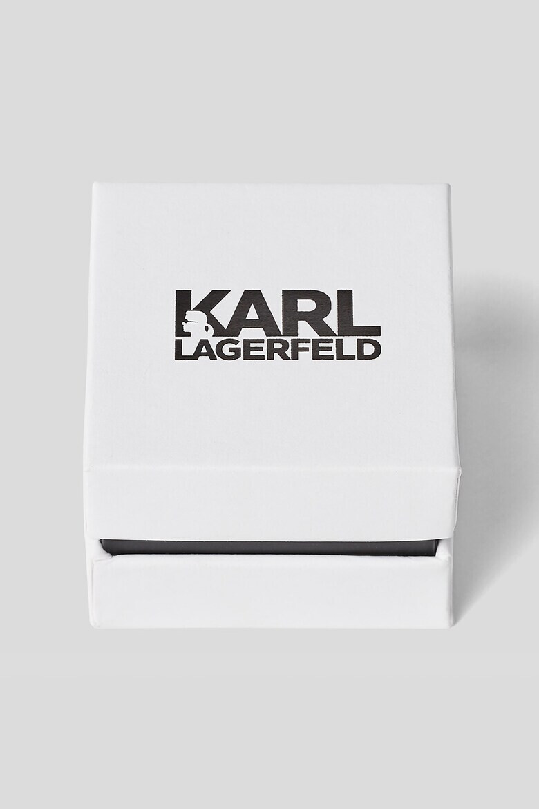 Karl Lagerfeld Обеци с лого - Pepit.bg